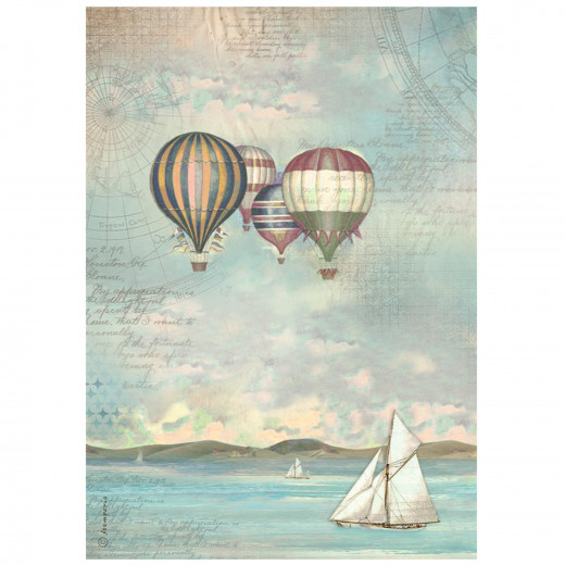 Stamperia Rice Paper - Sea Land - Balloons