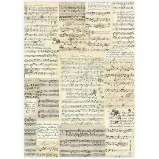 Stamperia Rice Paper - Music