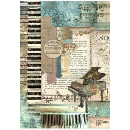 Stamperia Rice Paper - Music - Piano