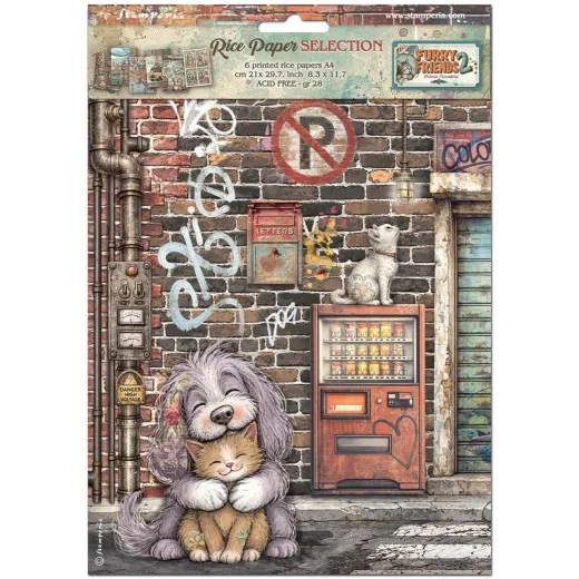 Furry Friends 2 - A4 Rice Paper Selection by Antonis Tzanidakis