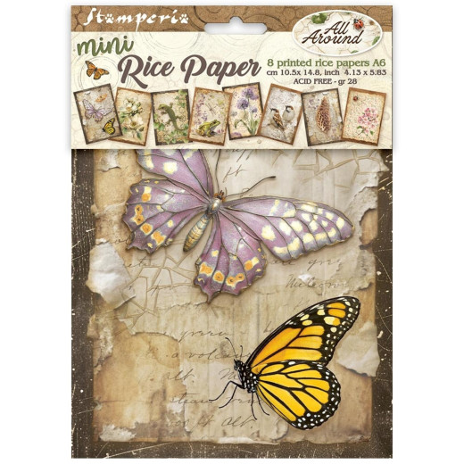 Stamperia A6 Mini Rice Paper - All Around