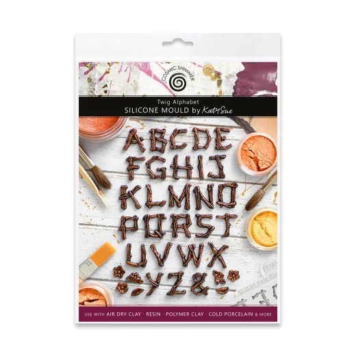 Katy Sue Designs - Silicone Mould - Twig Alphabet