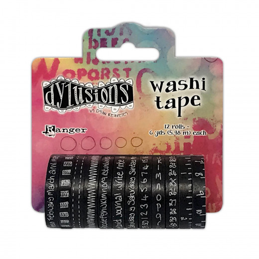 Dylusions Washi Tape Set - Black