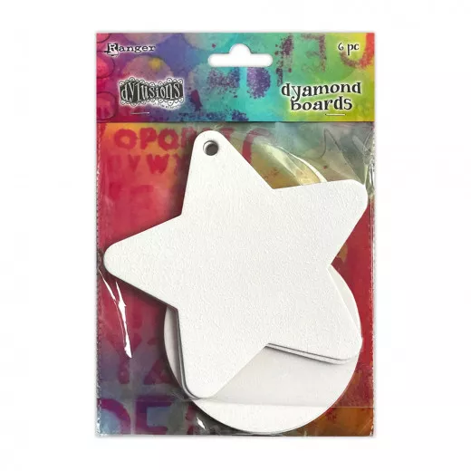 Dylusions - Dyamond Boards - large Baubles & Stars