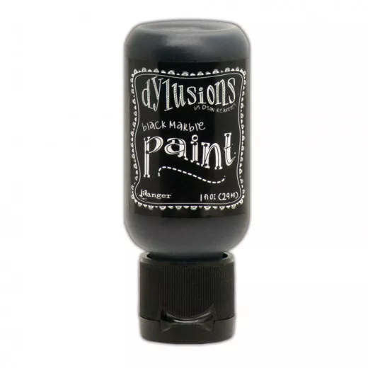 Flip Cap Bottle Dylusions Paint - Black Marble