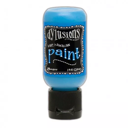 Flip Cap Bottle Dylusions Paint - Blue Hawaiian