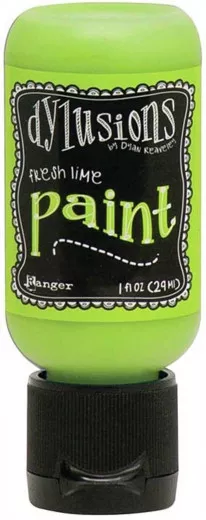 Flip Cap Bottle Dylusions Paint - Fresh Lime