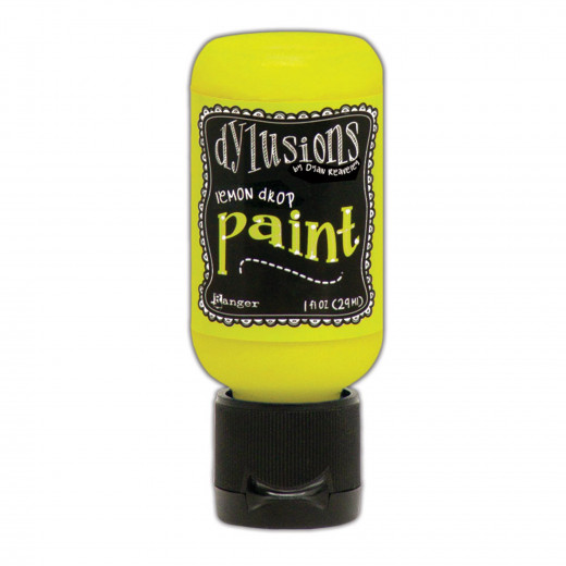 Flip Cap Bottle Dylusions Paint - Lemon Drop