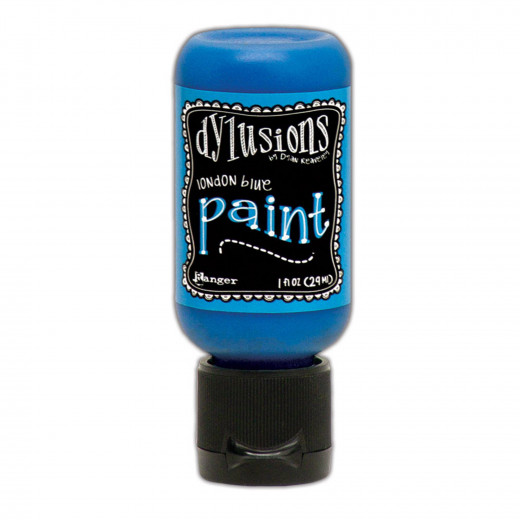 Flip Cap Bottle Dylusions Paint - London Blue