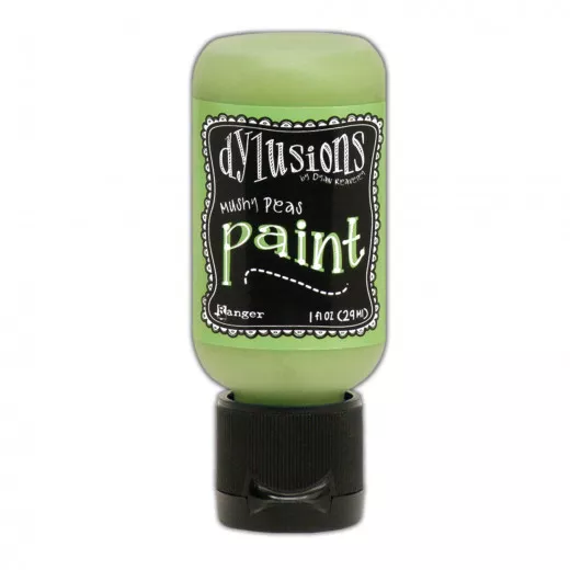 Flip Cap Bottle Dylusions Paint - Mushy Peas