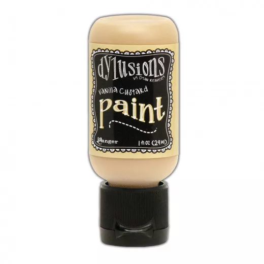 Flip Cap Bottle Dylusions Paint - Vanilla Custard