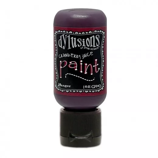 Flip Cap Bottle Dylusions Paint - Cranberry Juice