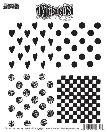 Dylusions Cling Stamps - Button It