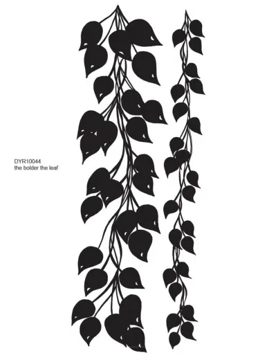 Dylusions Cling Stamps - The Bolder The Leaf