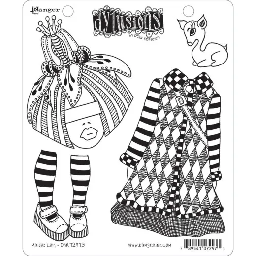 Dylusions Cling Stamps - Maisie Lilly