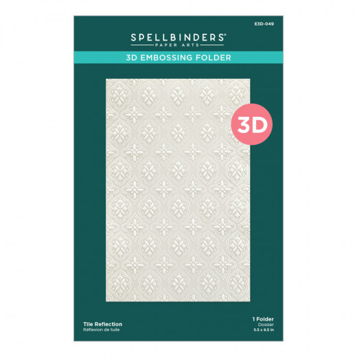 Spellbinders 3D Embossing Folder - Tile Reflection