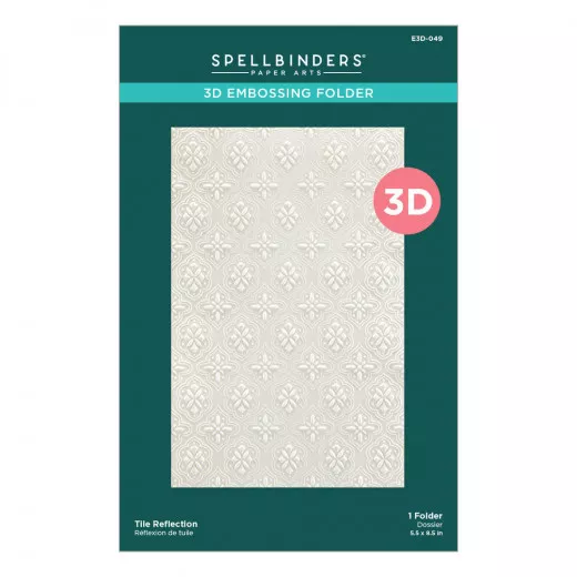 Spellbinders 3D Embossing Folder - Tile Reflection