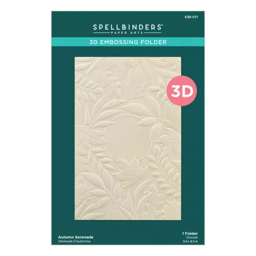 Spellbinders - 3D Embossing Folder - Autumn Serenade