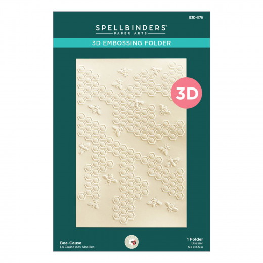 Spellbinders - 3D Embossing Folder - Bee-Cause