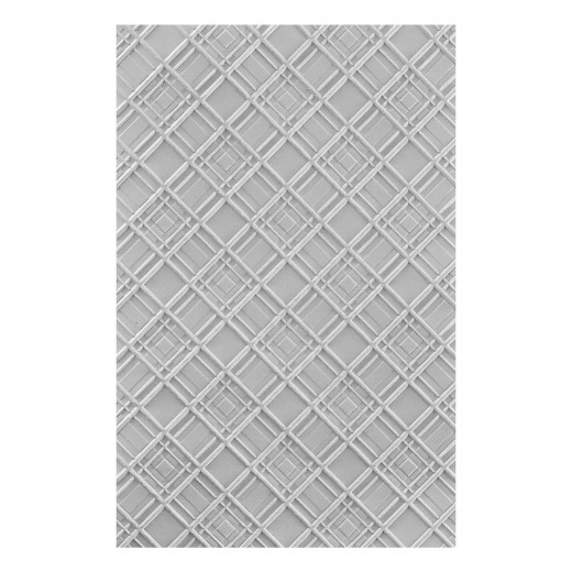 Spellbinders - 3D Embossing Folder - Argyle Plaid