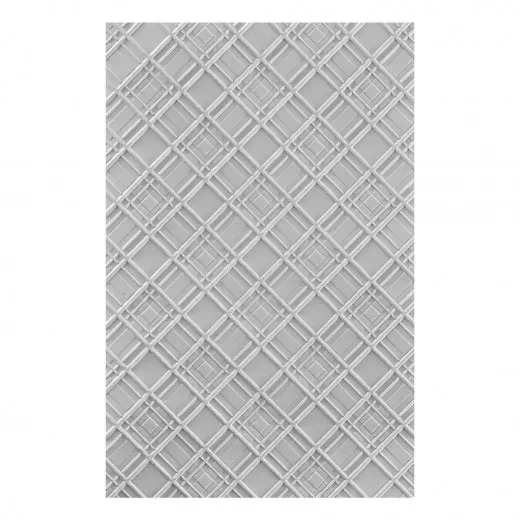 Spellbinders - 3D Embossing Folder - Argyle Plaid