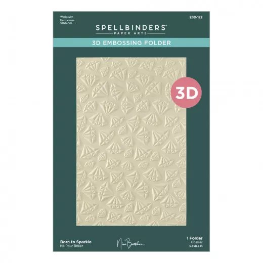 Spellbinders - 3D Embossing Folder - Born to Sparkle