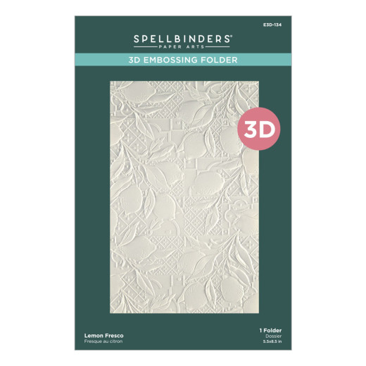 Spellbinders - 3D Embossing Folder - La Dolce Vita - Lemon Fresco