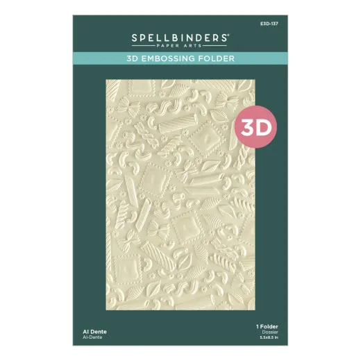 Spellbinders - 3D Embossing Folder - Buon Appetito - Al Dente
