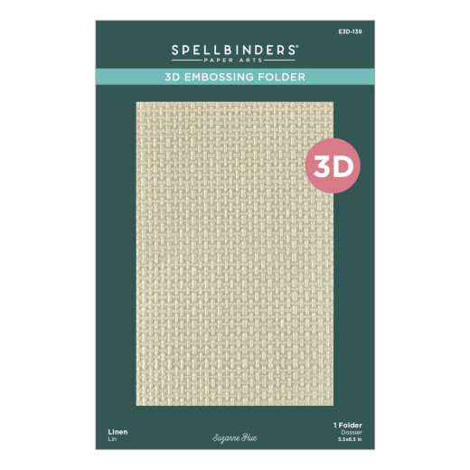 Spellbinders - 3D Embossing Folder - Texture & Foliage - Linen
