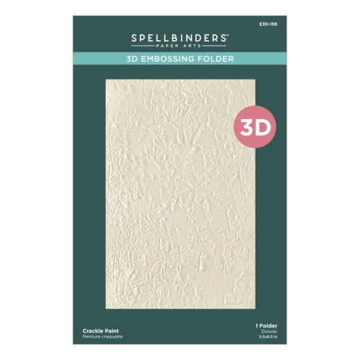 Spellbinders - 3D Embossing Folder - Beautifully Imperfect - Crackle Paint