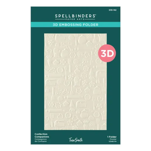 Spellbinders - 3D Embossing Folder - Make It & Bake It - Confection Companions