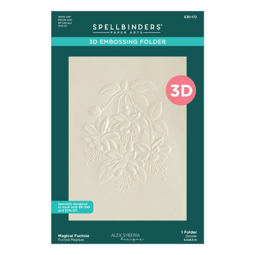 Spellbinders - 3D Embossing Folder - Magical Fuchsia by Alex Syberia