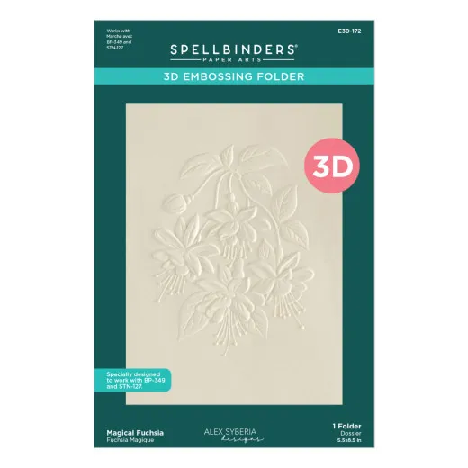 Spellbinders - 3D Embossing Folder - Magical Fuchsia by Alex Syberia