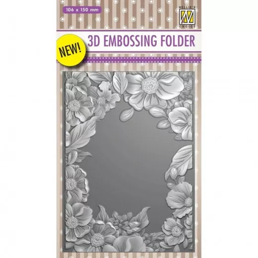 3D Embossing Folder - Blumenrahmen