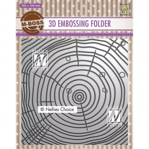 3D Embossing Folder - Jahresringe