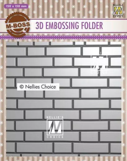 3D Embossing Folder - Ziegelwand