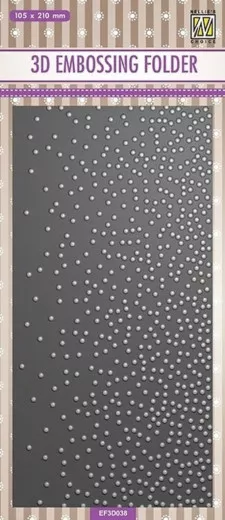 3D Embossing Folder - Slimline Schnee