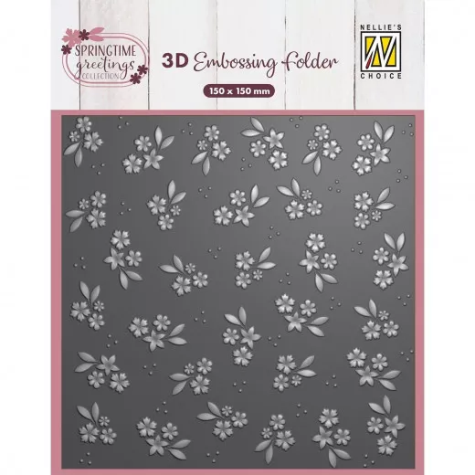 3D Embossing Folder - Springtime Greetings - Spring Flowers