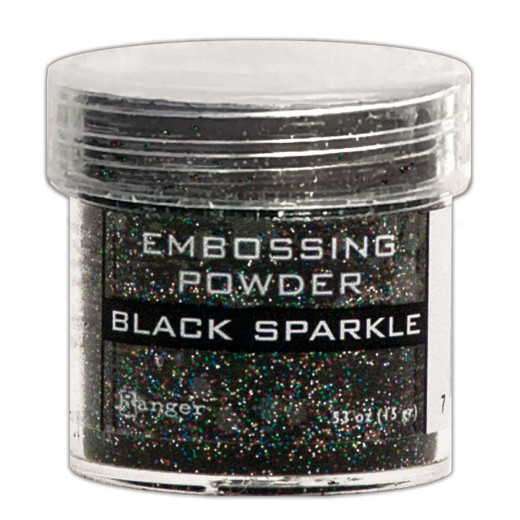 Embossing Pulver - Black Sparkle