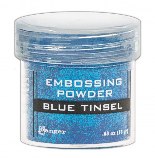 Embossing Pulver - Blue Tinsel