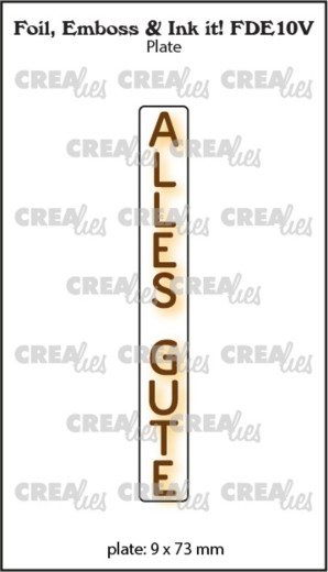 CREAlies Foil, Emboss and Ink it - ALLES GUTE (DE)