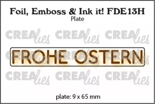 CREAlies Foil, Emboss and Ink it - FROHE OSTERN (DE)