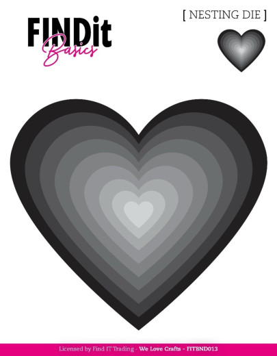 FINDit Basics - Nesting Dies - Hearts 2