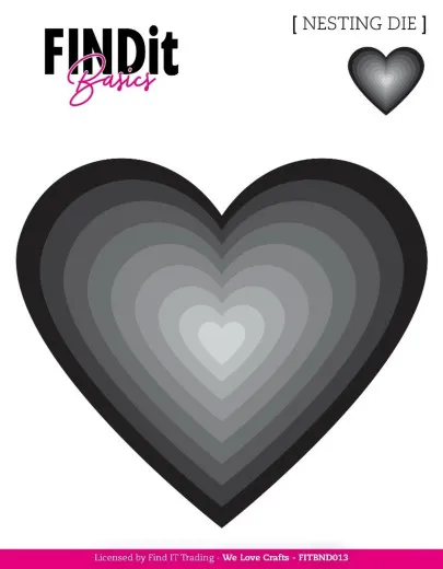 FINDit Basics - Nesting Dies - Hearts 2