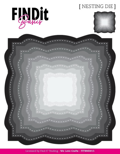 FINDit Basics - Nesting Dies - Wavey Squares