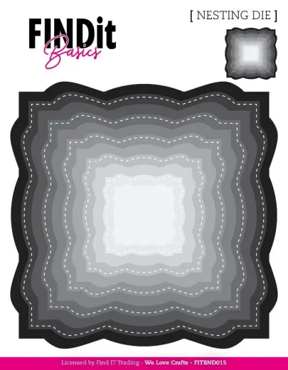 FINDit Basics - Nesting Dies - Wavey Squares