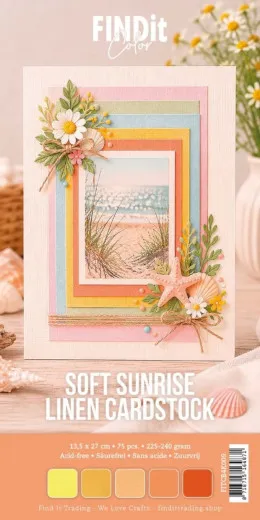 4K Linen Cardstock - Soft Sunrise
