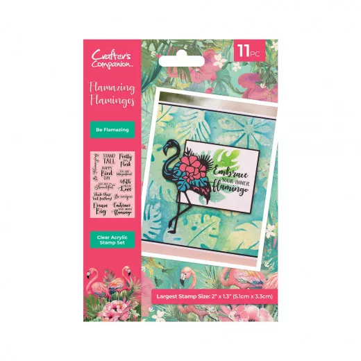 Clear Stamps - Flamazing Flamingos - Be Flamazing