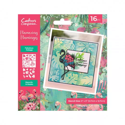 Flamazing Flamingos - Stencils & Masks - Fabulous Foilage