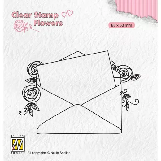 Clear Stamps - Flowers Love letter